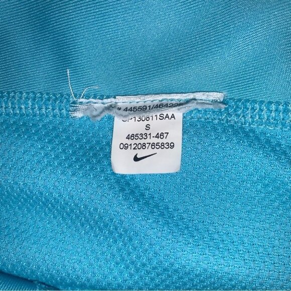 Nike Tank Top Built-in Sports Bra Lightly Padded Racerback Blue Women Size Small - Picture 7 of 7